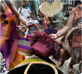 Handcrafted African accessories and fabrics