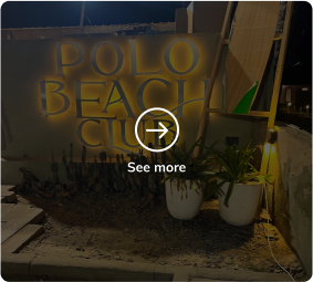 Polo Beach Club at night